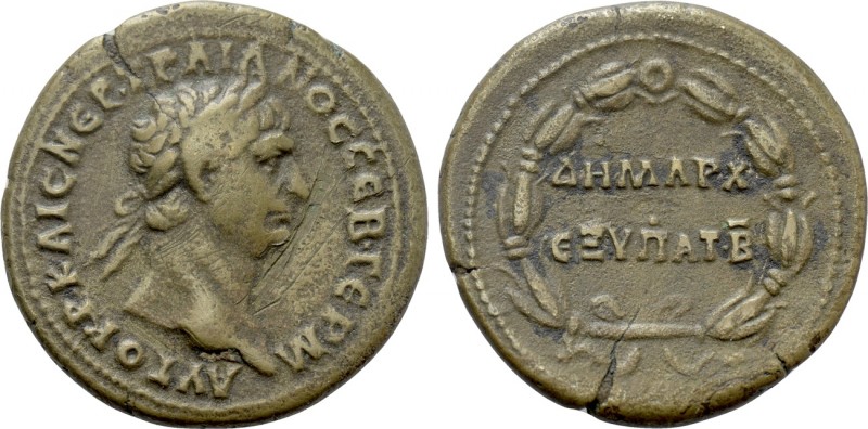 SELEUCIS & PIERIA. Antioch. Trajan (98-117). Ae. 

Obv: ΑΥΤΟΚΡ ΚΑΙC ΝΕΡ ΤΡΑΙΑΝ...