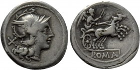 ANONYMOUS. Denarius (157-156 BC). Rome.