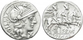 L. SEMPRONIUS PITIO. Denarius (148 BC). Rome.
