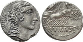 C. VIBIUS C.F. PANSA. Denarius (90 BC). Rome.