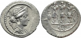 FAUSTUS CORNELIUS SULLA. Denarius (56 BC). Rome.