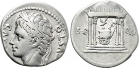 AUGUSTUS (27 BC-14 AD). Denarius. Uncertain Spanish mint, possibly Colonia Patricia.