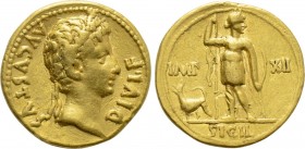 AUGUSTUS (27 BC-AD 14). Aureus. Lugdunum.