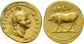 VESPASIAN (69-79). GOLD Aureus. Rome.