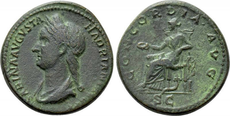 SABINA (Augusta, 128-136/7). Dupondius. Rome. 

Obv: SABINA AVGVSTA HADRIANI A...