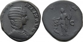 JULIA DOMNA (Augusta, 193-211). Sestertius. Rome.