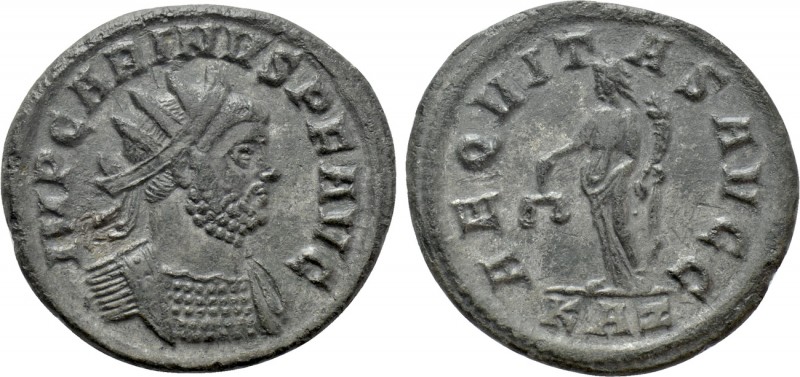 CARINUS (283-285). Antoninianus. Rome. 

Obv: IMP CARINVS P F AVG. 
Radiate a...