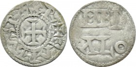 CAROLINGIANS. Charles the Simple (898-922). Denier. Melle.