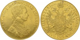 AUSTRIAN EMPIRE. Franz Joseph I (1848-1916). GOLD 4 Ducaten (1856 A). Vienna (Wien).
