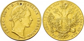 AUSTRIA. Franz Joseph I (1848-1916). GOLD 1 Ducat (1857-E). Karlsburg.