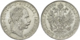 Austrian Empire. Franz Joseph I (1848-1916). 2 Gulden / 2 Florin (1884). Wien (Vienna).