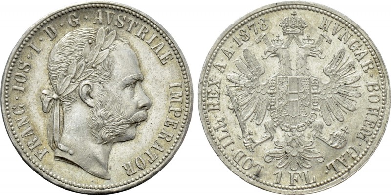 Austrian Empire. Franz Joseph I (1848-1916). 1 Gulden / 1 Florin (1878). Wien (V...
