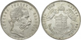 Austrian Empire. Franz Joseph I (1848-1916). 1 Forint (1869 GYF). Karlsburg.