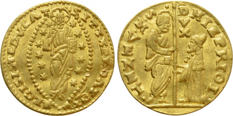 ITALY. Venice. Gerolamo Priuli (1559-1567). GOLD Zecchino. 

Obv: HIE PRIOL / ...