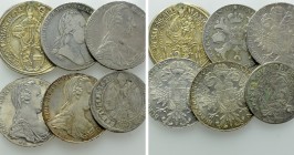 6 Coins of Austria and Salzburg; Taler etc.