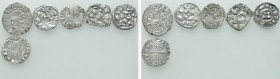 6 Medieval Coins.