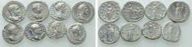 8 Roman Denarii; Nerva, Vespasian etc.