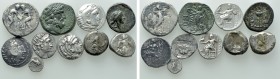 10 Greek Coins.