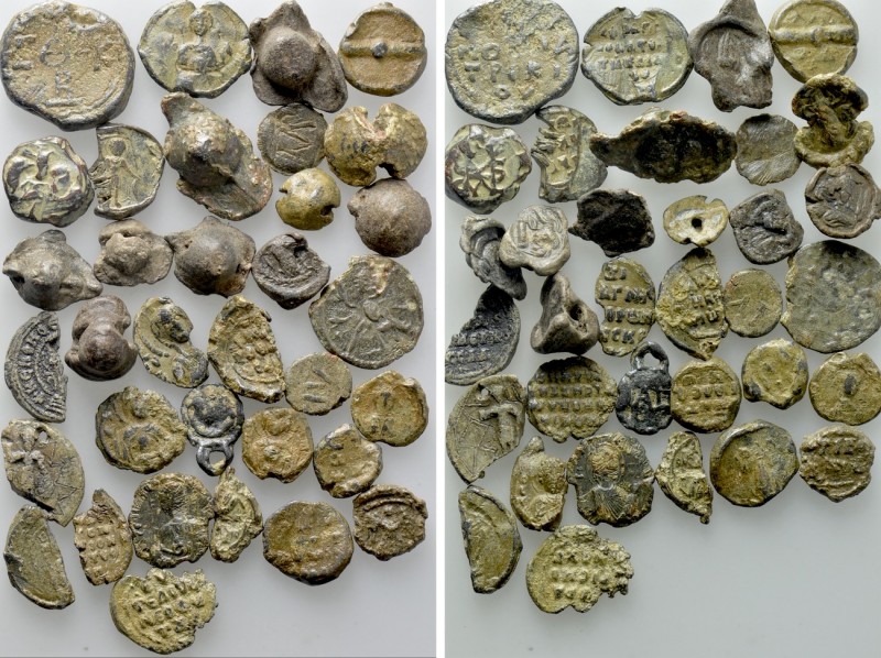 33 Roman and Byzantine Seals. 

Obv: .
Rev: .

. 

Condition: See picture...