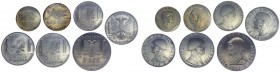 Colonie Italiane - Albania - Lotto n.7 monete - Vittorio Emanuele III (1939-1943) 0,05 Lek 1940 XVIII - PROVA - R4 Estrema Rarità - 0,10 Lek 1940 XVII...