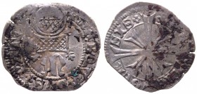 Aquileia - Marquardo di Randeck (1365-1381) Denaro - CNI VI/31/6-9 - Ag gr.0,89 
MB+/qBB
