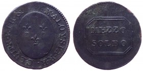 Firenze - Carlo Ludovico (1803-1807) 1/2 Soldo 1804-1805 - Cu gr.1,26