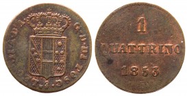 Firenze - Leopoldo II (1824-1859) 1 Quattrino 1853 - Cu gr.0,85