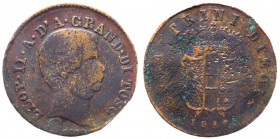Firenze - Leopoldo II di Lorena (1824-1859) - 10 Quattrini II°Tipo 1858 - RARO - MIR.461 gr.1,97