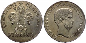 Firenze - Leopoldo II di Lorena (1824-1859) Fiorino da 100 Quattrini del 3&deg;Tipo 1856
FDC