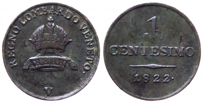 Lombardo Veneto - Venezia - Francesco I d'Asburgo (1815-1835) 1 Centesimo 1822 -...