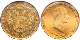 Lombardo Veneto - Milano - Francesco I (1815-1835) 1 Sovrana 1828 - RRRR ESTREMAMENTE RARA - Au 
qFDC