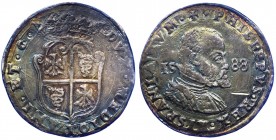 Milano - Filippo II (1556-1598) 1/2 Scudo 1588 - Ag Gr.16.13 
SPL