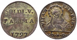 Parma - Ferdinando I (1785-1802) 5 Soldi 1797 - RARA gr.0,9 
qFDC