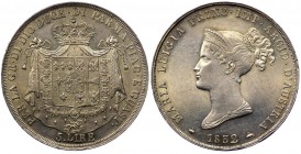 Parma - Maria Luigia d'Austria (1815-1847) 5 Lire 1832 - RR MOLTO RARA - Ag
SPL/FDC