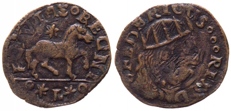 Regno di Napoli - Federico III d'Aragona (1496-1501) Cavallo - Ribattuto - RARA ...