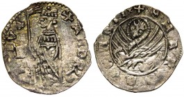 Venezia - Andrea Contarini (1368-1382) Soldino "Leone seduto" - Sigla "B o D" del Massaro - Ag gr.0,50