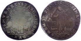 Venezia - Pasquale Cicogna (1585-1595) Ducato con Santa Giustina da 124 Soldi - Paolucci 13 - RARA - Ag
MB/BB