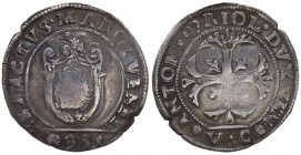 Venezia - Antonio Priuli (1618-1623) 1/4 Scudo della Croce - Sigle VC - CNI 76 - Ag gr.7,70 
qBB