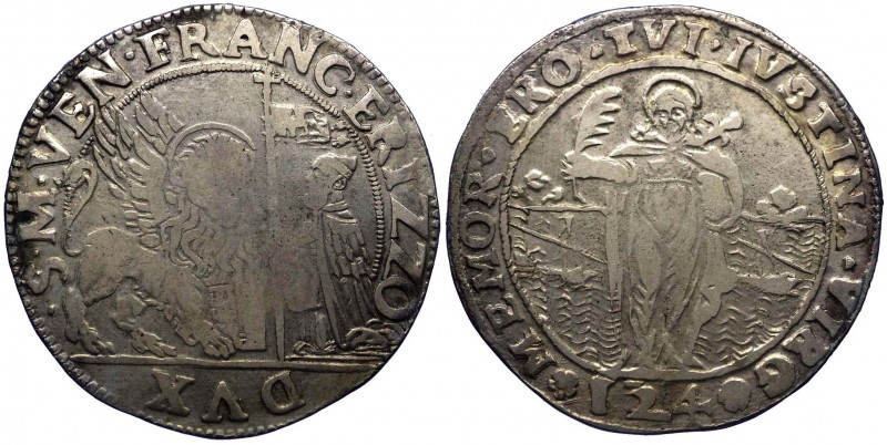 Venezia - Francesco Erizzo (1631-1646) Ducato con Santa Giustina da 124 Soldi - ...