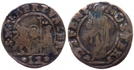 Venezia - Bertucci Valier (1656-1658) Soldo da 12 bagattini - Mi gr. 1,56 
MB+