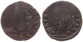 Venezia - Alvise II Mocenigo (1700-1709) Bezzo da 6 bagattini - Paolucci 20 - Mi gr. 0,79 
MB