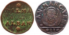 Venezia - Dalmazia e Albania - Monetazione anonima - 2 Soldi o Gazzetta - Legenda "DALMA ET ALBAN" - Cu - Ossidazioni gr.6,55