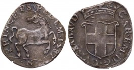Carlo Emanuele I (1580-1630) Cavallotto del I°Tipo 1587 N - Mir.656c - RARA - Mi gr.2,36 
SPL+