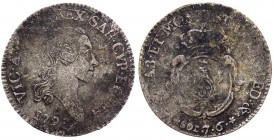 Vittorio Amedeo III (1773-1796) 7,6 Soldi 1793 - Mir.993h - RARA - Mi gr.5,25 
BB