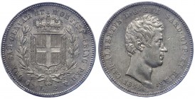 Carlo Alberto (1831-1849) 2 Lire 1844 Genova - RR MOLTO RARA - Ag
qFDC/FDC