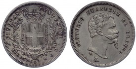 Vittorio Emanuele II Re Eletto (1859-1861) 50 Centesimi 1860 Firenze - Ag
SPL/FDC