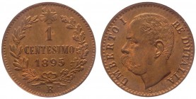 Umberto I (1878-1900) 1 Centesimo 1895 Roma - RAME ROSSO - Cu
FDC
