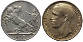Vittorio Emanuele III (1900-1943) 10 Lire "Biga" 1929 * (Una Rosetta) - RARA - Ag
SPL/FDC
