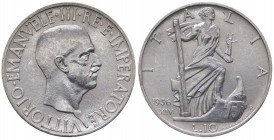 Vittorio Emanuele II (1900-1943) 10 Lire "Impero" 1936 XIV - Ag
SPL/FDC