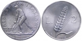 2 Lire "Spiga" 1946 - Italma - Rara - Perizia qSPL/SPL
qSPL/SPL